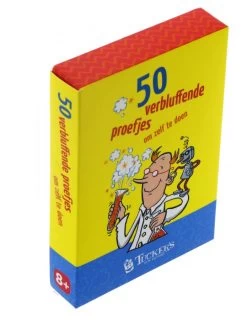 50 Kaarten Met Goocheltrucks, Vragen-voor-onderweg, Experimenten In Thema 50 Verbluffende Proefjes -Speelwereld Verkoop 50 verbluffende proefjes