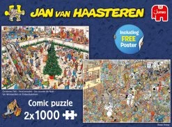 Jumbo 20033 2 Puzzels Shoppen Voor De Feestdagen Jan Van Haasteren 2×1000 -Speelwereld Verkoop 78773000 5342394938
