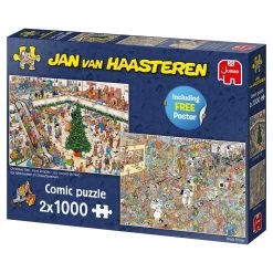 Jumbo 20033 2 Puzzels Shoppen Voor De Feestdagen Jan Van Haasteren 2×1000 -Speelwereld Verkoop 78773000 6915922471
