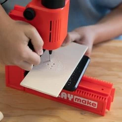 PLAYmake 4 In 1 Houtbewerkingsmachine Houtdraaibank -Speelwereld Verkoop 801200 playmake kolomboor speelactief 3