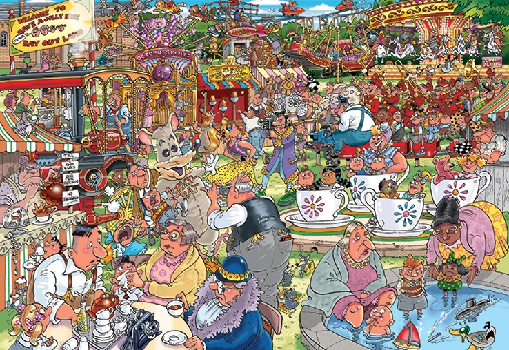 Jumbo 25005 Wasgij-puzzel Destiny-23 Spektakel In Het Pretpark 1000 Stukjes 4 Jumbo 25005 Wasgij-puzzel Destiny-23 Spektakel In Het Pretpark 1000 Stukjes - Afbeelding 2