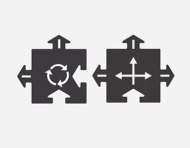 WayToPlay Rubber Baanstukken Kruising En Rotonde 2 Pc 4 WayToPlay Rubber Baanstukken Kruising En Rotonde 2 Pc - Afbeelding 2
