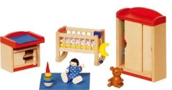 Meubelset Babykamer II -Speelwereld Verkoop babykamer poppenhuis goki 51905 1