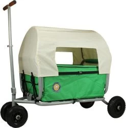 Beachtrekker Life Huif Bolderwagen 11 Beachtrekker Life Huif Bolderwagen -Speelwereld Verkoop bolderwagen opvouwbaar beachtrekker life groen met huif