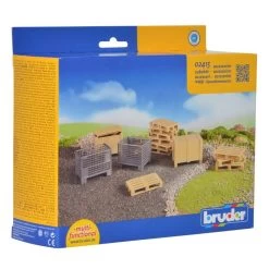 Bruder 2415 Logistieke Set Kisten En Pallets -Speelwereld Verkoop bruder 02415 pallets kratten 1
