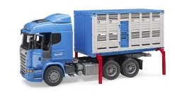 Bruder 3549 Scania Veetransport-wagen Met Koe Veewagen -Speelwereld Verkoop bruder 3549 scania veewagen met 1 koe 1