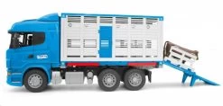 Bruder 3549 Scania Veetransport-wagen Met Koe Veewagen -Speelwereld Verkoop bruder 3549 scania veewagen met 1 koe