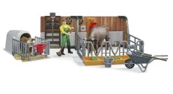 Bruder 62611 Koe- En Kalverstal Met Boer -Speelwereld Verkoop bruder 62611 koe en kalverstal met boer 3