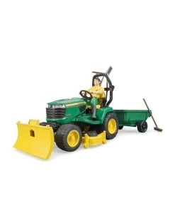 Bruder 62104 John-Deere Zitmaaier + Aanhanger En Tuinman -Speelwereld Verkoop bruder bruder 62104 john deere zitmaaier met aanhanger 1 1