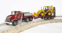 Bruder 2813 Mack-Granite Dieplader En JCB 10 Bruder 2813 Mack-Granite Dieplader En JCB -Speelwereld Verkoop bruder dieplader mack granite en jcb shovel 1 1