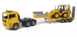 Bruder 2776 MAN TGA Trekker+dieplader En Graaf-laadcombinatie 11 Bruder 2776 MAN TGA Trekker+dieplader En Graaf-laadcombinatie -Speelwereld Verkoop bruder man trekker met flegl dieplader en graaf laadcombinatie 1 1