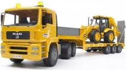 Bruder 2776 MAN TGA Trekker+dieplader En Graaf-laadcombinatie 10 Bruder 2776 MAN TGA Trekker+dieplader En Graaf-laadcombinatie -Speelwereld Verkoop bruder man trekker met flegl dieplader en graaf laadcombinatie 3