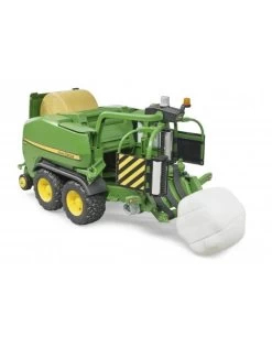 Bruder 2032 John-Deere Ronde Hooibalenpers Met Balenwikkelaar -Speelwereld Verkoop bruder 2032 john deere ronde balenpers met balenwikkelaar c441r 1 1