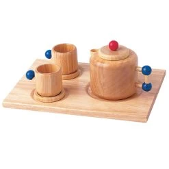 Dienblad Met Theepot En Kopjes