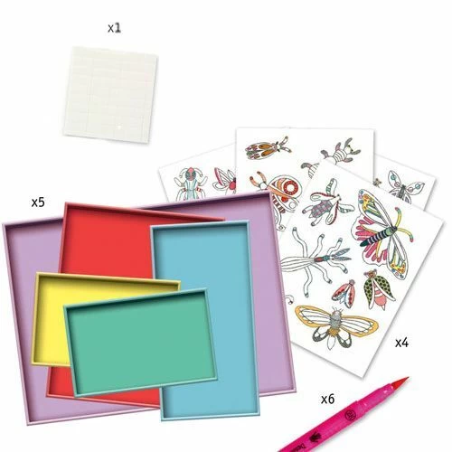 Djeco Kleur- En Knutselset Insectenkabinet 4 Djeco Kleur- En Knutselset Insectenkabinet - Afbeelding 2