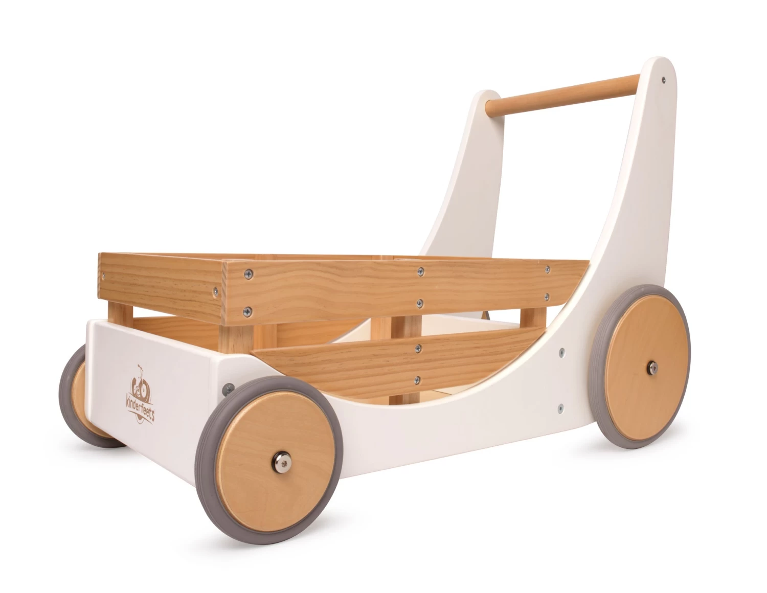 Kinderfeets Cargo Walker Wit Duwkar En Speelgoedkist In 1. 4 Kinderfeets Cargo Walker Wit Duwkar En Speelgoedkist In 1. - Afbeelding 2
