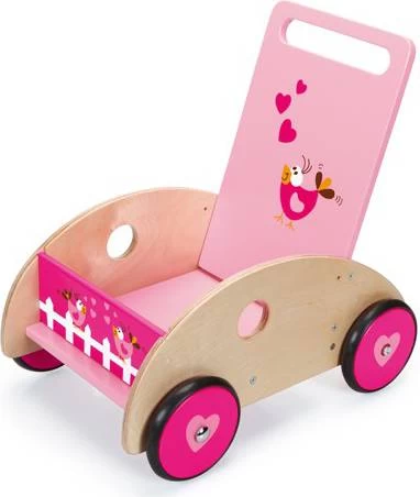 Duwkar – Loopwagen Scratch Love Birds 4 Duwkar – Loopwagen Scratch Love Birds - Afbeelding 2