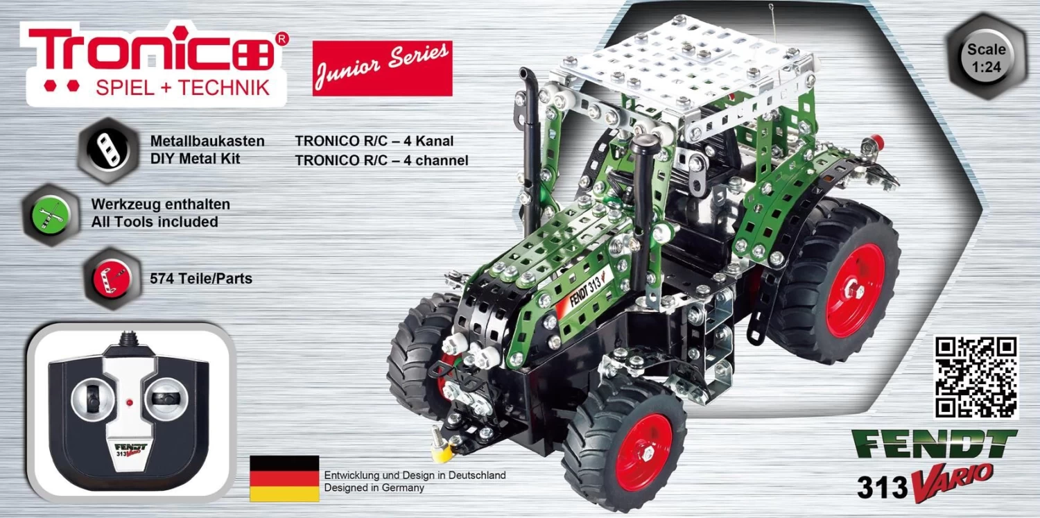 Tronico Junior Radiografisch Bestuurbare Fendt Vario 313 – 1 : 24 3 Tronico Junior Radiografisch Bestuurbare Fendt Vario 313 – 1 : 24