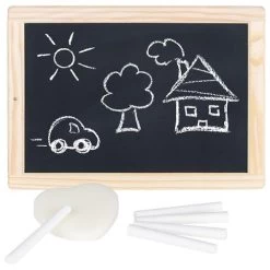 Goki Krijtbord Lei Steen Met Houten Frame En Krijtjes -Speelwereld Verkoop goki 58952 krijtbord mini schoolbord leisteen bordje 1