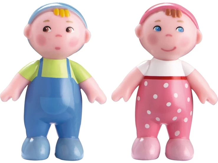 HABA Little Friends Poppenhuispopjes Babys Marie En Max 3 HABA Little Friends Poppenhuispopjes Babys Marie En Max