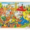 Houten Puzzel Bouwplaats 1 Houten Puzzel Bouwplaats -Speelwereld Verkoop houten puzzel bouwplaats goki 57852