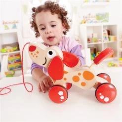 Trekfiguur – Hape – Pepe Pull Along 12 Trekfiguur – Hape – Pepe Pull Along -Speelwereld Verkoop houten trekfiguur hape walk a long puppy 3