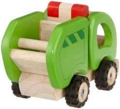 Houten Vuilniswagen -Speelwereld Verkoop houten vuilniswagen pintoy 55964 1 1