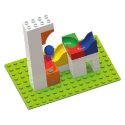 Hubelino Knikkerbaan Uitbreidingsset Katapult 41-delig -Speelwereld Verkoop hubelino 882 knikkerbaan uitbreiding katapult 2