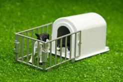Kidsglobe Kalverhut Met Kalfjes Schaal 1:32 -Speelwereld Verkoop kalverhut kalveriglo kidsglobe 1