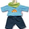 Kledingset Spijkerbroek Met Gestreept Shirt Mt. 28 – 35 Cm. -Speelwereld Verkoop kledingset jongenspop heless 1315 2315