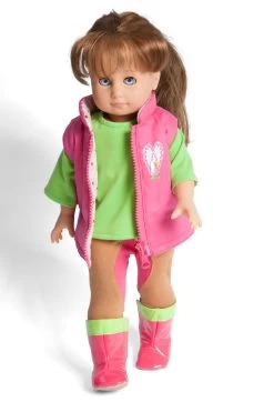 Paardrijd Outfit 3-delig Mt. 28 – 35 Cm. -Speelwereld Verkoop kledingset pop pardrijden heless 1500 2500 2