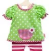 Tuniek Met Gestreepte Legging Mt. 20 – 25 Cm. -Speelwereld Verkoop kledingsetje pop heless 1255 2255