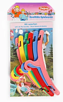 Kleerhangertjes 6-delig -Speelwereld Verkoop kleerhangertjes pop heless 2078 1