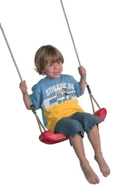 Kunststof Schommelzit Div Kleuren (PP-touwenset) In Kleur Blauw -Speelwereld Verkoop kunststof schommelzitje pp rood 1 1