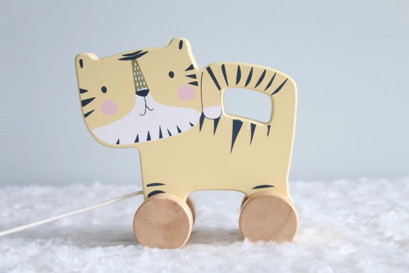 Little Dutch LD4451 Houten Trekdier Tijger 5 Little Dutch LD4451 Houten Trekdier Tijger - Afbeelding 3