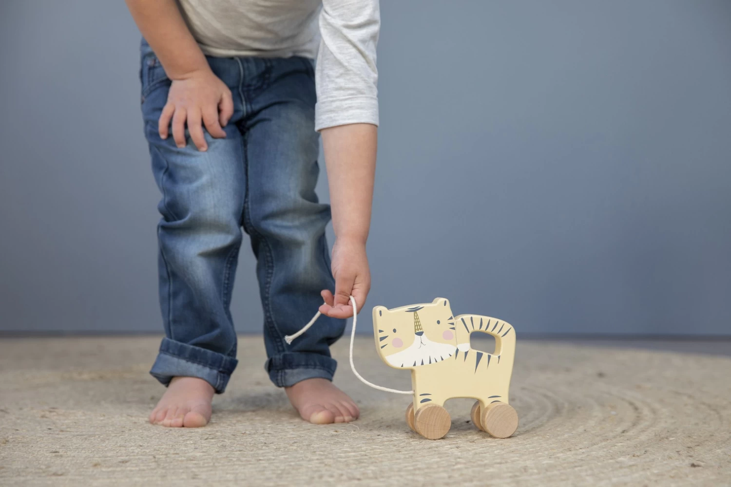 Little Dutch LD4451 Houten Trekdier Tijger 4 Little Dutch LD4451 Houten Trekdier Tijger - Afbeelding 2