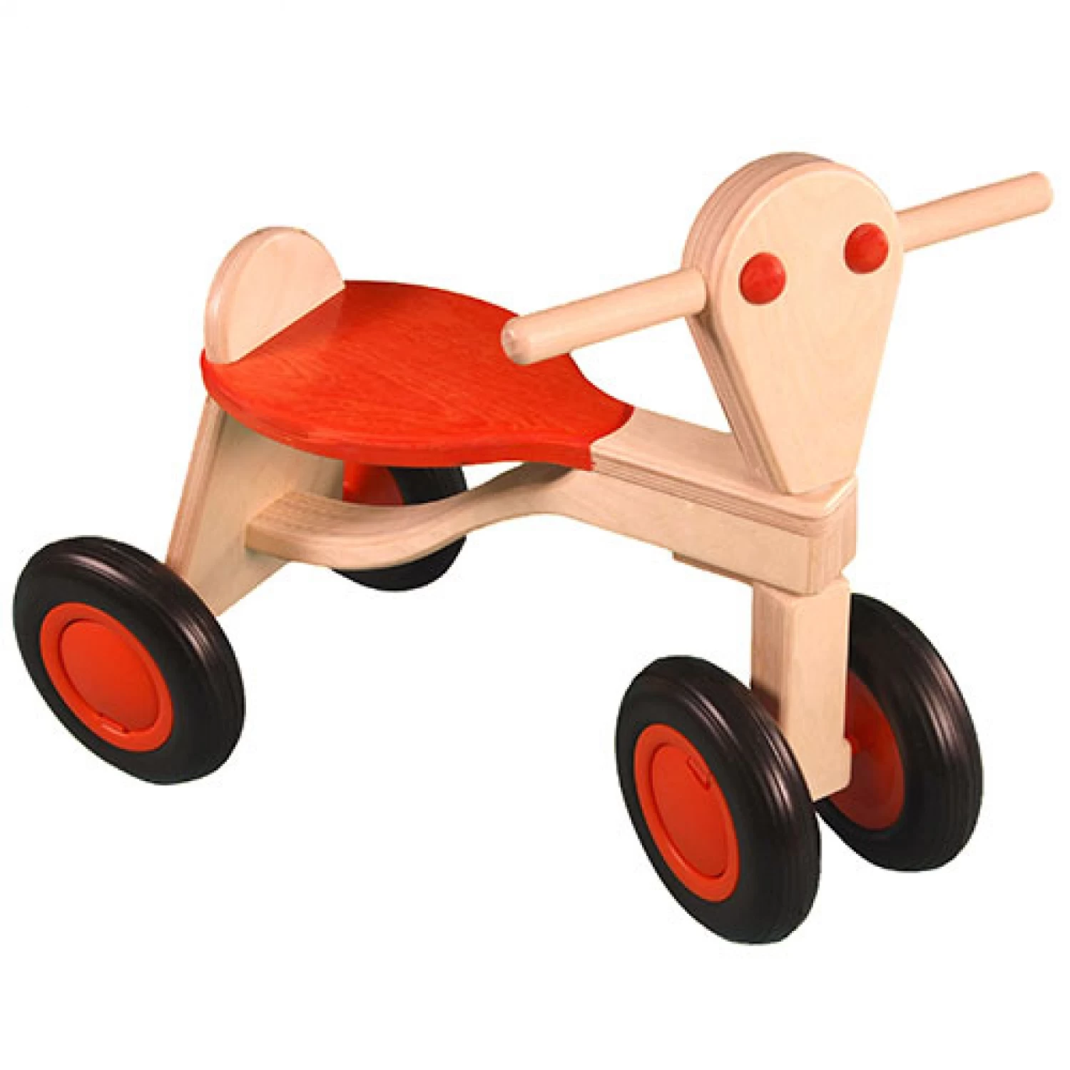 Van Dijk Toys Loopfiets Oranje Berkenhout 3 Van Dijk Toys Loopfiets Oranje Berkenhout