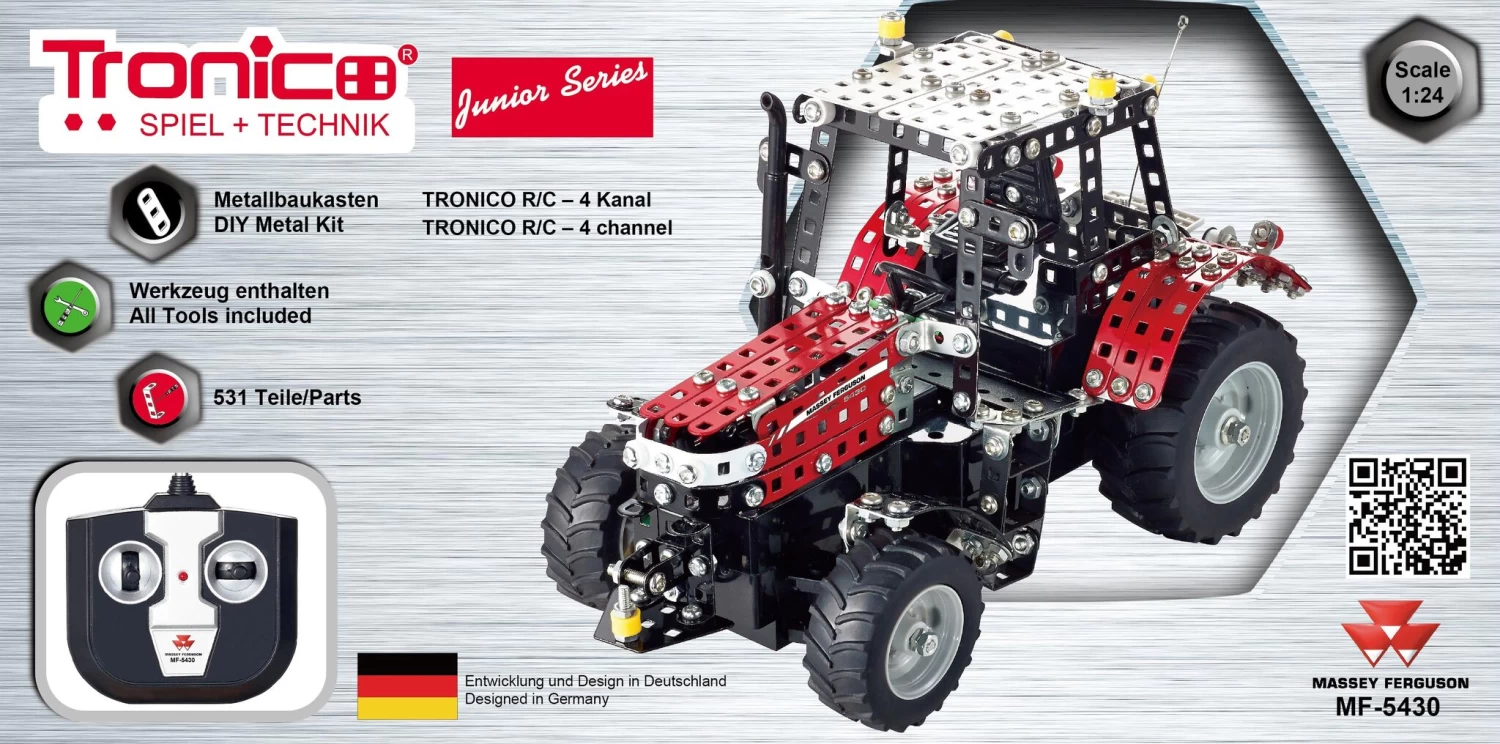 Tronico Junior Radiografisch Bestuurbare Massey Ferguson MF5430 – 1 : 24 3 Tronico Junior Radiografisch Bestuurbare Massey Ferguson MF5430 – 1 : 24