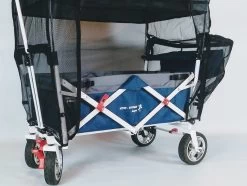 Active-Outdoor Wagon Insectennet Bolderkar 7 Active-Outdoor Wagon Insectennet Bolderkar -Speelwereld Verkoop muskietennet active outdoor wagon zijkant open