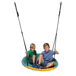 Vogelnestschommel Winkoh Turquoise-geel 7 Vogelnestschommel Winkoh Turquoise-geel -Speelwereld Verkoop nestschommel winkoh turquoise geel 2