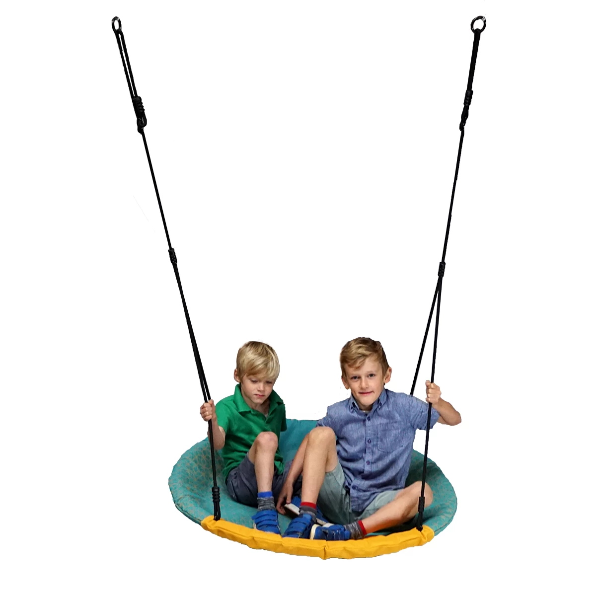 Vogelnestschommel Winkoh Turquoise-geel 5 Vogelnestschommel Winkoh Turquoise-geel - Afbeelding 3