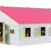 KidsGlobe Paardenstal Met 7 Boxen Pink-White -Speelwereld Verkoop paardenstal met 7 boxen rose kidsglobe 344941