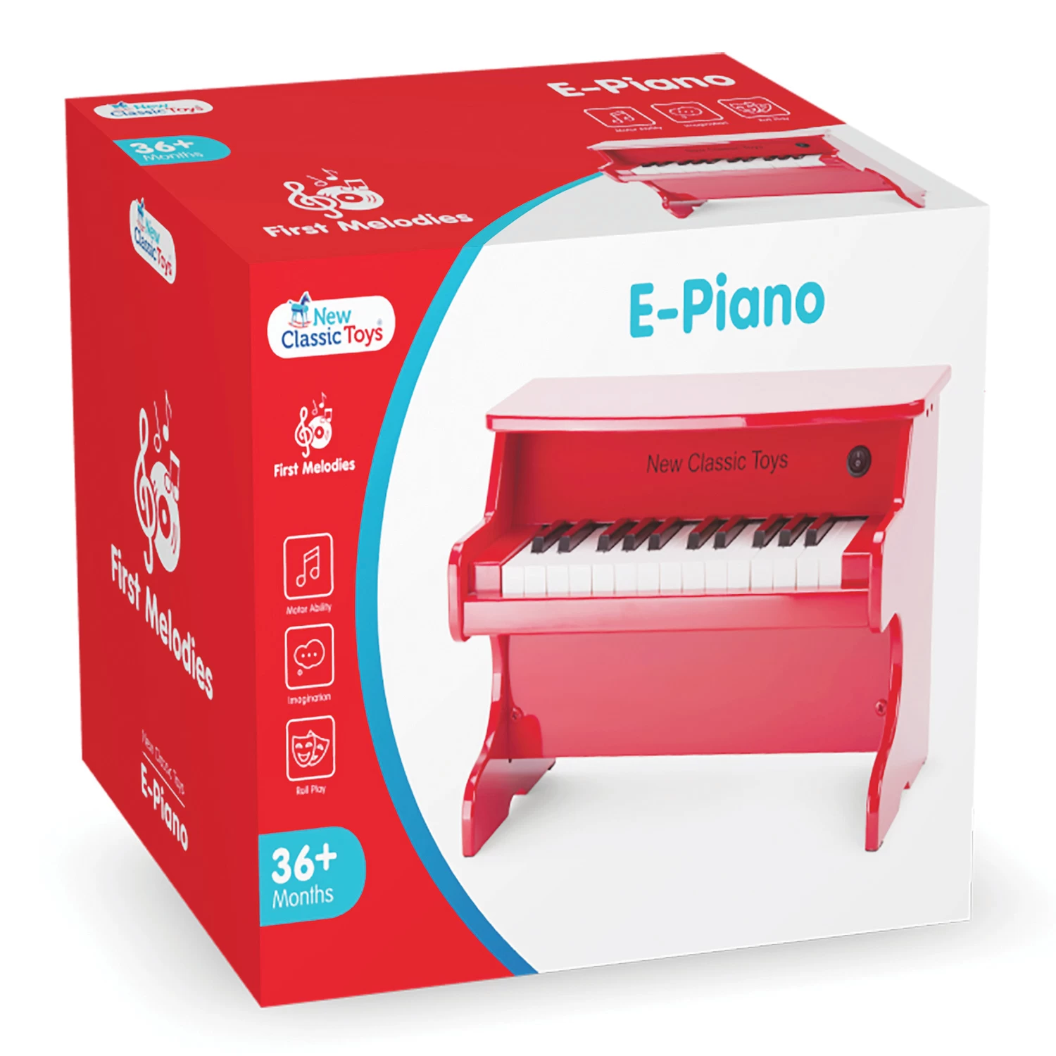 New Classic Toys® Piano Rood Electronisch 25-toetsen Kinderpiano 8 New Classic Toys® Piano Rood Electronisch 25-toetsen Kinderpiano - Afbeelding 6