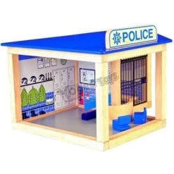 Pintoy Houten Politiebureau -Speelwereld Verkoop politie bureau pintoy 10584 1 1