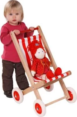 Poppenbuggy Hout -Speelwereld Verkoop poppenbuggy loewenherz 55410 1 1