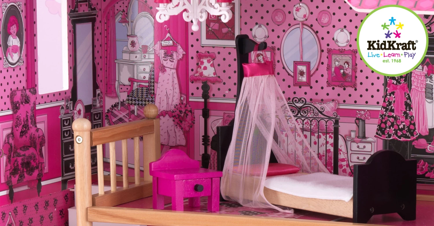 Poppenhuis Barbiehuis Amelia 5 Poppenhuis Barbiehuis Amelia - Afbeelding 3