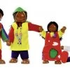 Afrikaanse Familie 2 Afrikaanse Familie -Speelwereld Verkoop poppenhuispopjes afrikaanse familie goki 51817