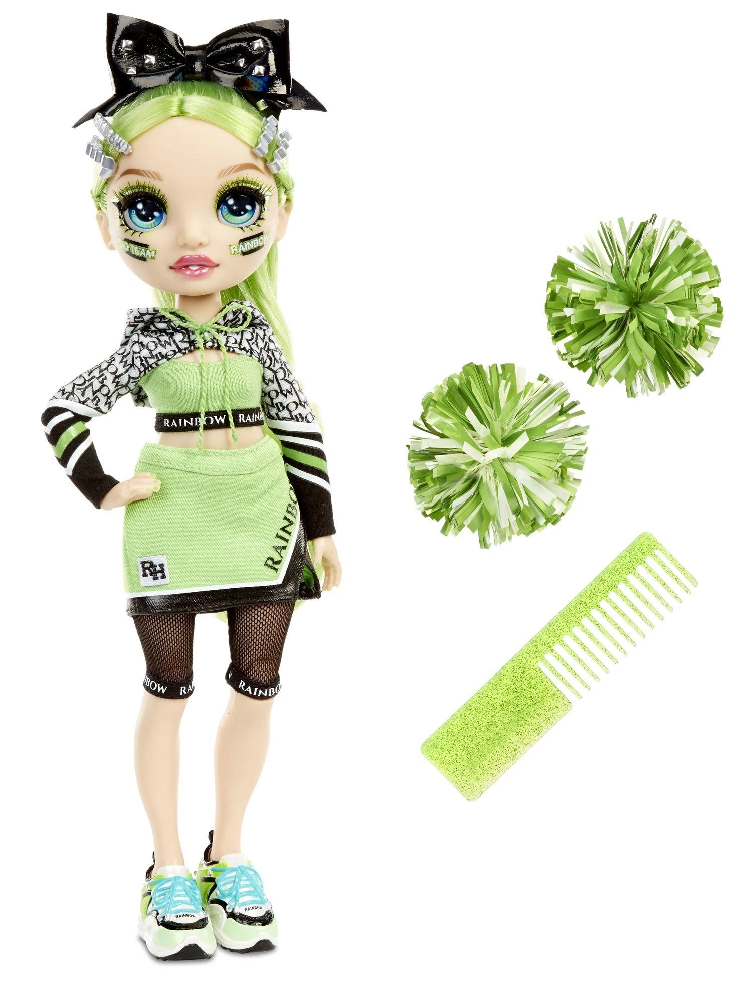 Rainbow High Cheerleader Modepop Jade Hunter 5 Rainbow High Cheerleader Modepop Jade Hunter - Afbeelding 3