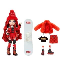 Uitgelichte producten -Speelwereld Verkoop rainbow high fashion winter break doll ruby anderson 1