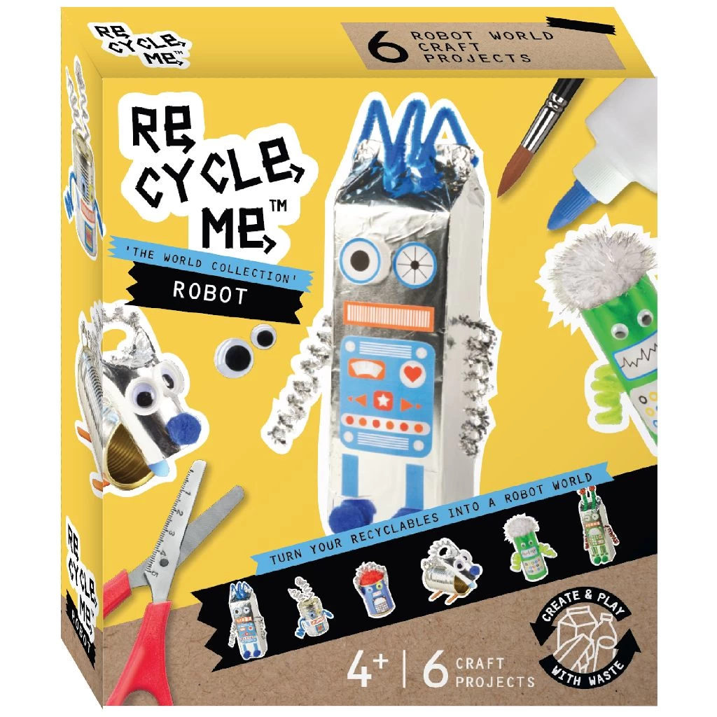 Re-cycle-me Robot World Recycle Set Knutselset 3 Re-cycle-me Robot World Recycle Set Knutselset